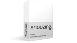 Snoozing katoen hoeslaken extra hoog