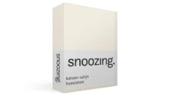 Snoozing katoen-satijn hoeslaken