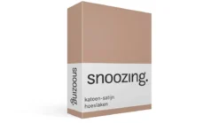 Snoozing katoen-satijn hoeslaken