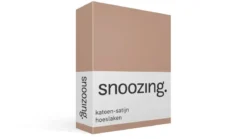 Snoozing katoen-satijn hoeslaken