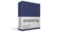 Snoozing katoen-satijn hoeslaken