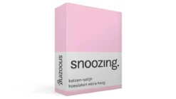 Snoozing katoen-satijn hoeslaken extra hoog