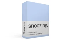 Snoozing katoen-satijn hoeslaken extra hoog