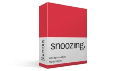 Snoozing katoen-satijn hoeslaken