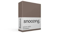 Snoozing katoen-satijn hoeslaken