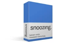 Snoozing katoen-satijn hoeslaken extra hoog