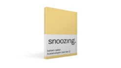 Snoozing katoen-satijn kussenslopen (set van 2)