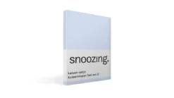 Snoozing katoen-satijn kussenslopen (set van 2)