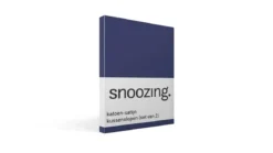Snoozing katoen-satijn kussenslopen (set van 2)