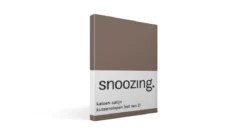 Snoozing katoen-satijn kussenslopen (set van 2)
