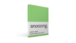 Snoozing katoen-satijn kussenslopen (set van 2)
