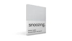 Snoozing katoen-satijn kussenslopen (set van 2)