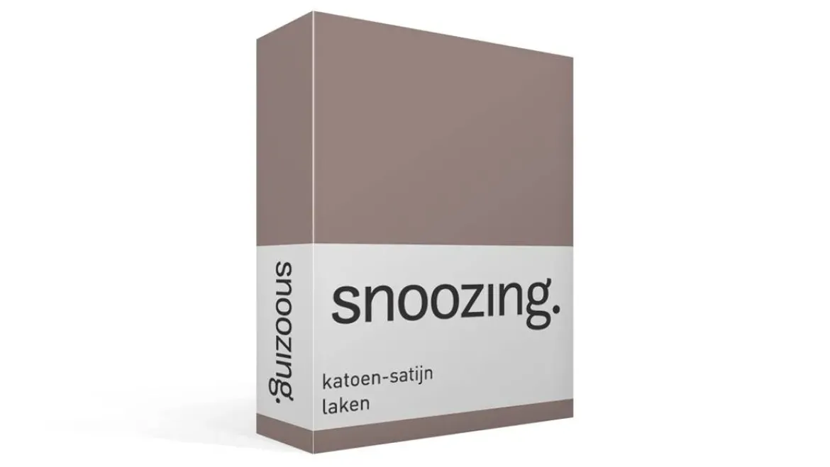 Snoozing katoen-satijn laken