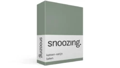 Snoozing katoen-satijn laken