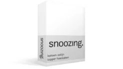 Snoozing katoen-satijn topper hoeslaken