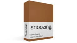 Snoozing katoen-satijn topper hoeslaken