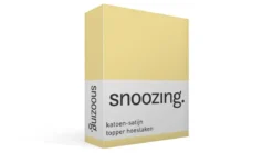 Snoozing katoen-satijn topper hoeslaken