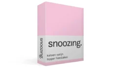 Snoozing katoen-satijn topper hoeslaken