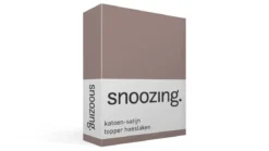 Snoozing katoen-satijn topper hoeslaken