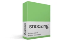 Snoozing katoen-satijn topper hoeslaken