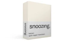 Snoozing katoen split-topper hoeslaken