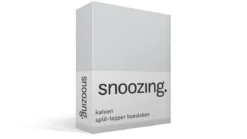 Snoozing katoen split-topper hoeslaken