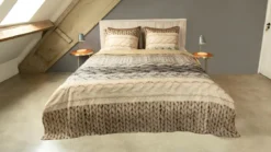 Snoozing Knitted Wool flanel dekbedovertrek