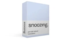 Snoozing percale katoen hoeslaken