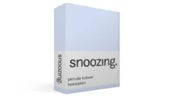 Snoozing percale katoen hoeslaken