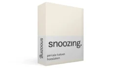 Snoozing percale katoen hoeslaken