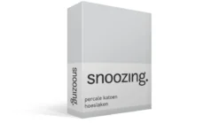 Snoozing percale katoen hoeslaken