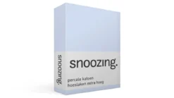 Snoozing percale katoen hoeslaken extra hoog