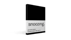 Snoozing percale katoen kussenslopen (set van 2)