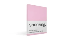 Snoozing percale katoen kussenslopen (set van 2)