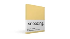 Snoozing percale katoen kussenslopen (set van 2)