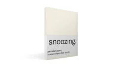 Snoozing percale katoen kussenslopen (set van 2)