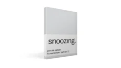 Snoozing percale katoen kussenslopen (set van 2)