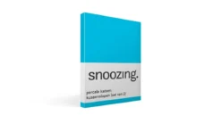 Snoozing percale katoen kussenslopen (set van 2)