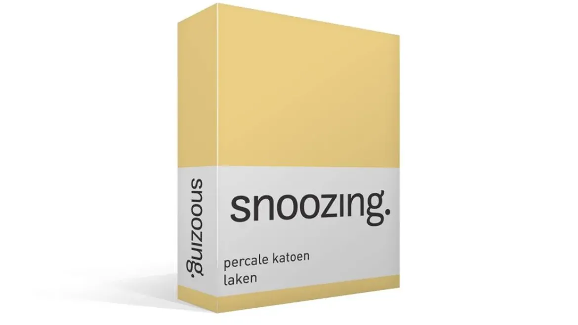 Snoozing percale katoen laken