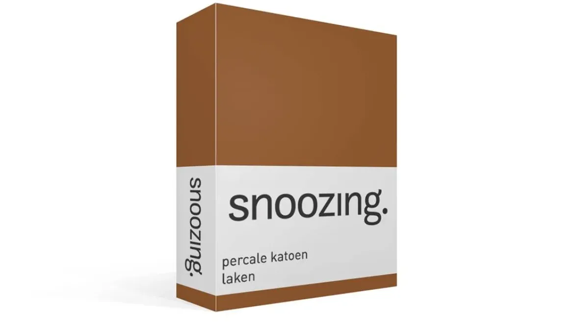 Snoozing percale katoen laken