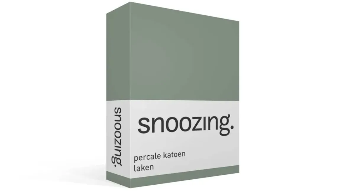 Snoozing percale katoen laken