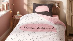 Snoozing Slaap lekker flanel dekbedovertrek