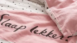 Snoozing Slaap lekker flanel dekbedovertrek