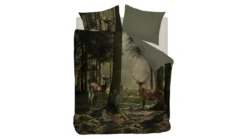 Snoozing Sunrise Forest flanel dekbedovertrek