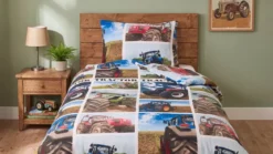 Snoozing Tractor flanel dekbedovertrek