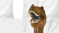 SNURK Dino Brown dekbedovertrek