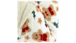 Unique Living Cookie fleece plaid