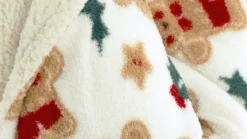 Unique Living Cookie fleece plaid